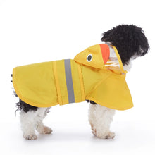 Load image into Gallery viewer, Pet Raincoat Cartoon Pattern Reflective Hoodie Dog Outdoor Waterproof Jacket Coat Harness Puppy Sports Walking Onesie Clothes
