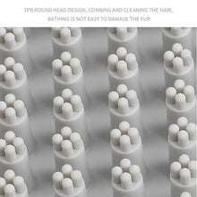 Load image into Gallery viewer, Cat Grooming Comb Dog Bath Brush Pet Grooming Shedding Soothing Massage Rubber Bristles Comb with Adjustable Ring Handle
