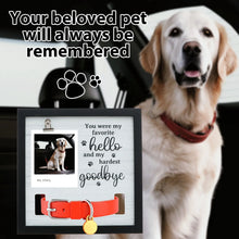 Load image into Gallery viewer, Pet Memorial Frame Solid Wood Pet Sympathy Photo Frame With Clip Hanging Dog Cat Loss Frame Postcard Photo Desktop Decoration
