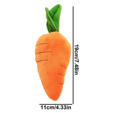 Load image into Gallery viewer, Carrot Dog Puzzle Toys Carrot Shape Dog Squeak Toys Stress Relief Dog Toys Stuffed Plush Puppy Toys For Small Medium And Large
