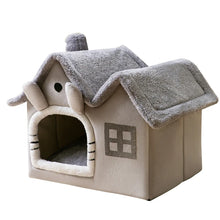 Load image into Gallery viewer, Foldable Dog House Kennel Bed Mat For Small Medium Dogs Cats Winter Warm Cat Bed Nest Pet Products Basket Pets Puppy Cave Sofa
