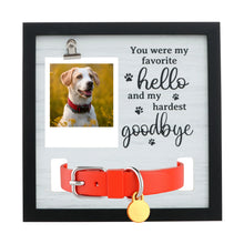 Load image into Gallery viewer, Pet Memorial Frame Solid Wood Pet Sympathy Photo Frame With Clip Hanging Dog Cat Loss Frame Postcard Photo Desktop Decoration
