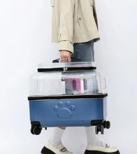 Load image into Gallery viewer, Portable Dog Strollers Carriers Travel Luxury Transparent Cats Strollers Cheap Outdoor Small Medium Suitcase Pets Supplies
