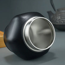 Load image into Gallery viewer, Stainless Steel Pet Memorial Ash Urn Black Sealed Jar Cat Funeral Keepsake Moisture-Proof Dog Cremation Urn Garden Burial
