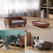 Load image into Gallery viewer, Cat Dog Bed Wooden Kennel Indoor Pet Furniture Floor Modern Simplicity Ceiling Bed Comfortable Durable Furniture Accessories
