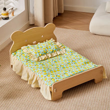 Load image into Gallery viewer, Wooden Dog Bed Four Seasons Universal Teddy Small Dog Summer Special Bed Suspended Off-the-und Pet Wood Bed

