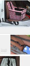 Load image into Gallery viewer, Pet Dog Car Carrier Seat Bag Waterproof Basket Folding Hammock Pet Carriers Bag For Small Cat Dogs Safety Travelling Mesh

