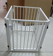 Load image into Gallery viewer, Freestanding Pet Gate Wooden Folding Fence For Doorways Halls Stairs And Home Great For Dogs And Puppies
