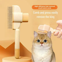 Load image into Gallery viewer, Grooming Comb Cat Accessories Things For Cats Pet Hair Brush Self Cleaning Tool To Remove Knots And Floating Hair Effectively
