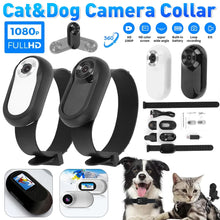 Load image into Gallery viewer, Wireless Cat Collar Camera Outdoor No WiFi Needed Pet Collar Camera With Screen Video Recording Dog Tracker Collar Pet Supplies
