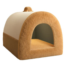 Load image into Gallery viewer, Four season universal, removable, washable, medium-sized, bear dog house, enclosed, safe dog house, pet bed
