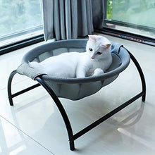 Load image into Gallery viewer, Cat Bed Stable Structure Detachable Excellent Breathability Easy Assembly Indoors Outdoors Free-Standing Sleeping Pet Hammock
