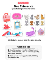 Load image into Gallery viewer, Mini doll pet accessory set, children&#39;s playhouse toy pet set, cat and dog bath, park, scene set, birthday and Christmas gifts
