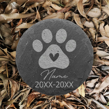 Load image into Gallery viewer, Pet Memorial Stone Custom Dogs Name and Date of Death Personalized Pet Loss Gifts Personalized Dog Grave Marker Plaque
