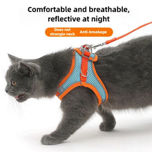 Load image into Gallery viewer, Pet Things Cat Accessories Cute Adjustable Cat Collar and Leash Set for Walking Safe Reflective Soft Comfortable Vest
