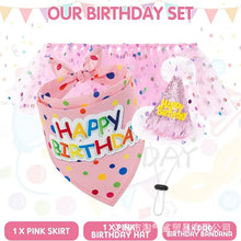 Load image into Gallery viewer, Pet Birthday Party Set Skirt Hat Bowtie for Dogs Gift Celebrating Pet Products Supplies All for Pets Puppy Cats Party Wholesale
