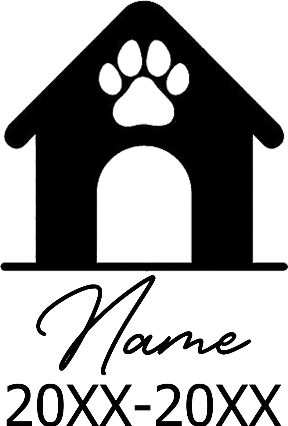 Pet Memorial Stone Custom Dogs Name and Date of Death Personalized Pet Loss Gifts Personalized Dog Grave Marker Plaque