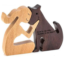 Load image into Gallery viewer, 1PCS Free Personalized Wooden Dog Human Memorial Gifts Custom Wooden Carving for Dog Lover Loss Sympathy Gift Remembrance Gifts
