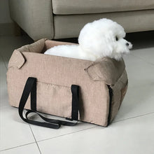 Load image into Gallery viewer, Dog Car Seat Bed Car Central Dog Car Seat Bed Portable Dog Carrier for Small Dogs Cats Safety Travel Bag Dog Accessories
