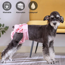 Load image into Gallery viewer, Dog Sanitary Physiological Pants Pet Diaper for Small Large Dogs Cats Washable Menstruation Underwear Pets Protective Trousers
