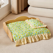 Load image into Gallery viewer, Wooden Dog Bed Four Seasons Universal Teddy Small Dog Summer Special Bed Suspended Off-the-und Pet Wood Bed
