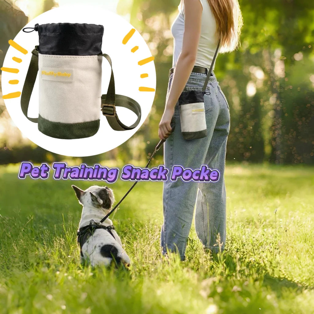 Pet Dog Training Treat Snack  Feed Pocket Pouch Multifunctional Pouch Food Crossbody Bag Pocket Dogwalking