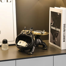 Load image into Gallery viewer, Home Decoration Handsome Bulldog Statue Dog Statue Tray Series Multi Functional Storage Home Decor
