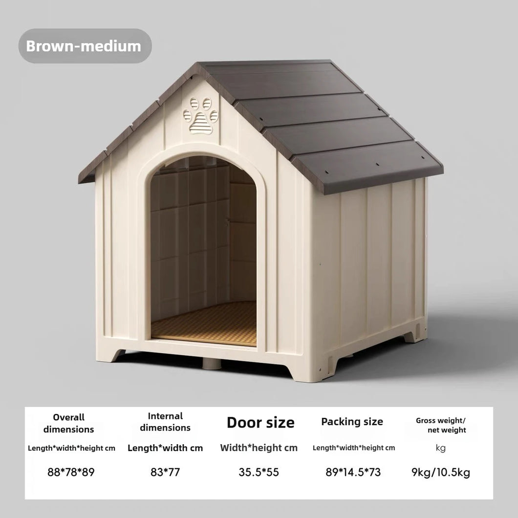 Dog House Outdoor Dogs Kennel Waterproof and Sun-proof Dogs Cage Solid and Firm Dog Accessories Moisture-proof Pet Supplies