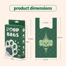 Load image into Gallery viewer, 120pcs/set Degradable Dog Poop Bag Portable Cat Poop Cleaning Bag with Handle Thickened deodorant Pet Waste Bags Dog Accessories
