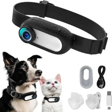 Load image into Gallery viewer, Dog Tracker Collar Cat Camera Sport with Video Records Outdoor Wireless Collar Charging Rotating Magnetic Camera Pet Supplies
