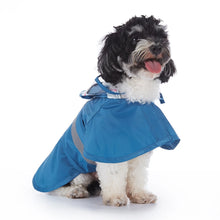 Load image into Gallery viewer, Pet Raincoat Cartoon Pattern Reflective Hoodie Dog Outdoor Waterproof Jacket Coat Harness Puppy Sports Walking Onesie Clothes
