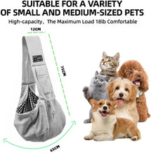 Load image into Gallery viewer, Dog Carrier Sling - Hand-Free Dog Carriers for Small Dogs and Cats, Puppy Sling Carrier Purse Pocket, Travel Safety Harness
