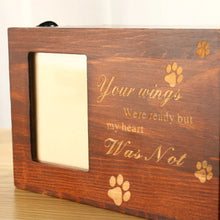 Load image into Gallery viewer, Solid Wood Pet Urn Cremation Memorial Urns Removable Lid Unique Memorial Urn for Dogs Cats Pet Funeral Supplies
