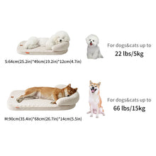 Load image into Gallery viewer, Dog Beds for Medium Large Dogs,Sofa Dog Bed with Pillow,Soft Pet Bed for Support Bolster,Comfortable Pet Bed &amp; Non-Slip Bottom
