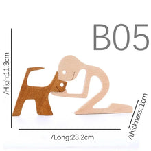 Load image into Gallery viewer, 1PCS Free Personalized Wooden Dog Human Memorial Gifts Custom Wooden Carving for Dog Lover Loss Sympathy Gift Remembrance Gifts
