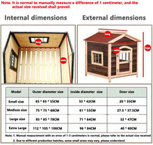 Load image into Gallery viewer, Pet Cages Wooden Outdoor Large Size Dog Houses For Pet Lovers
