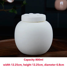 Load image into Gallery viewer, Pet Footprint Memorial Urn, Ceramic Sealed Storage Tank, Simple Ashes, White, Pink, Dog, Cat Memorial Ashes Storage
