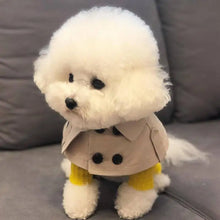 Load image into Gallery viewer, Fashion British Style Dog Cloak Windbreaker CorgiFrench Bulldog Pet Dog Bib Pet Clothing Cape Pets Costume Trench For Small Dog
