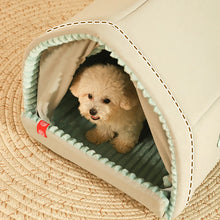 Load image into Gallery viewer, HOOPET  Closed Dog House Winter Windproof Nest for Dogs Cats with Door Curtain Outdoor Portable Cat Tent  Dog Villa Sleep Kennel
