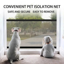 Load image into Gallery viewer, Pet Dog Fence Gate Safe Guard Safety Enclosure Folding Dog Fences Dog Gate The Ingenious Mesh Magic Pet Gate Pet Supplies
