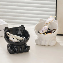 Load image into Gallery viewer, Cat Bowl Pet Accessories Ceramic Diagonal High Feet Cute Protection Cervical Spine Dog Bowl Drink Water Bowl Pet Supplies
