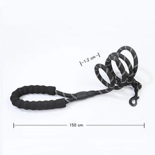 Load image into Gallery viewer, Dog Leash Slip Rope Lead Leash Heavy Duty Braided Rope Adjustable Loop Collar Training Leashes for Medium Large Dogs
