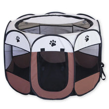 Load image into Gallery viewer, Portable Foldable Outdoor DogTent dog House Portable Folding Travel Pet Tent Cat/Dog Cage Easy Operation Large Cat/Dog Fences
