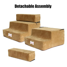 Load image into Gallery viewer, Small Dog Stairs Pet 3 Steps Stairs 30cm Height for Small Dog Cat Ramp Ladder Antislip Removable Dogs Bed Stairs Pet Supplies
