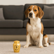 Load image into Gallery viewer, Aluminum Alloy Pet Memorial Urns Small Moisture-Proof Cremation Ashes Urn Removable Lid Cat Funeral Urns for Cats Dogs Hamster
