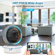 Load image into Gallery viewer, Pets Camera with 2 Way Intercom Smart Motion Sense Indoor Camera for Home Safety WIFI Dog Camera with PTZ 355° Shooting Camera
