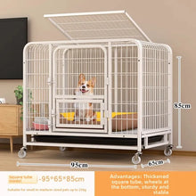 Load image into Gallery viewer, Indoor Dog Cage Large Medium Dog House with Toilet Golden Retriever Samoyed Border Collie Labr Retriever Pet Cage Fence
