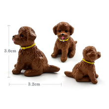 Load image into Gallery viewer, 6pcs Little Dog Puppy Miniature Figurine Cartoon Animal Character Fairy Garden Home  Ornament Desk Decoration DIY Accessory
