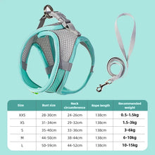 Load image into Gallery viewer, Pet Things Cat Accessories Cute Adjustable Cat Collar and Leash Set for Walking Safe Reflective Soft Comfortable Vest
