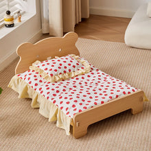 Load image into Gallery viewer, Wooden Dog Bed Four Seasons Universal Teddy Small Dog Summer Special Bed Suspended Off-the-und Pet Wood Bed
